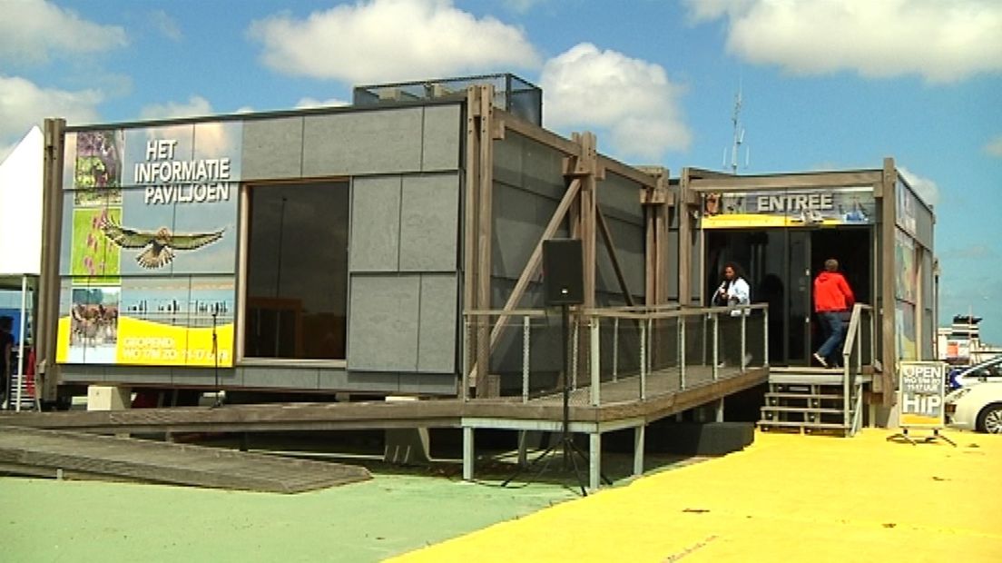 Het Werelderfgoedcentrum moet komen op de plek waar nu het Informatie Paviljoen staat