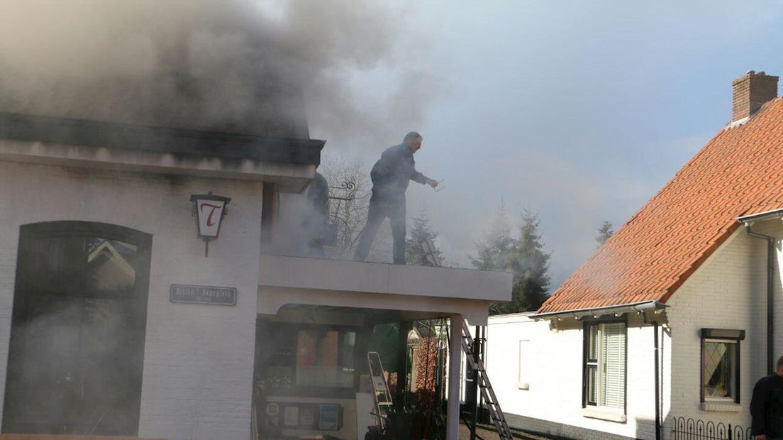 Brand bij bistro Enter