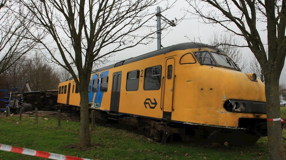 Aanrijding trein met tractor