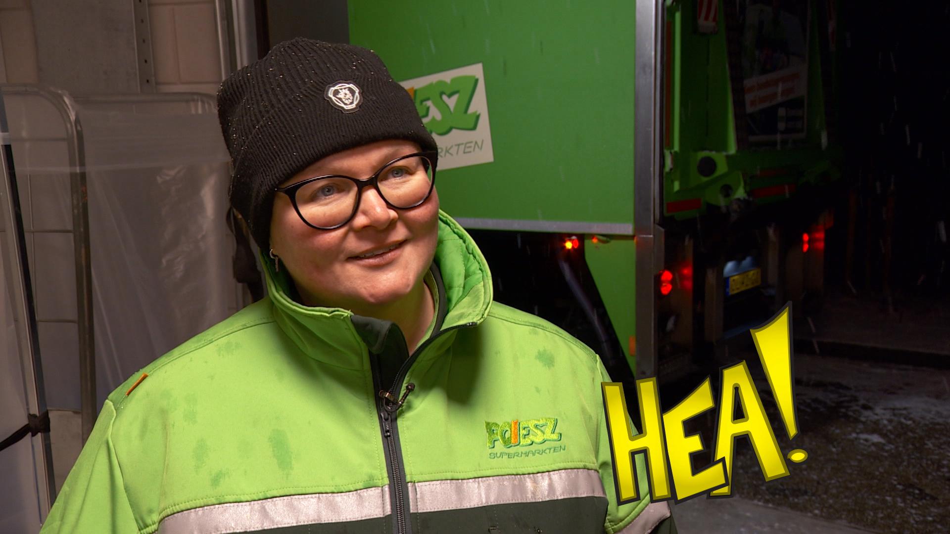 HEA! Frachtweinsjauffeur Anneke rydt de dei temjitte