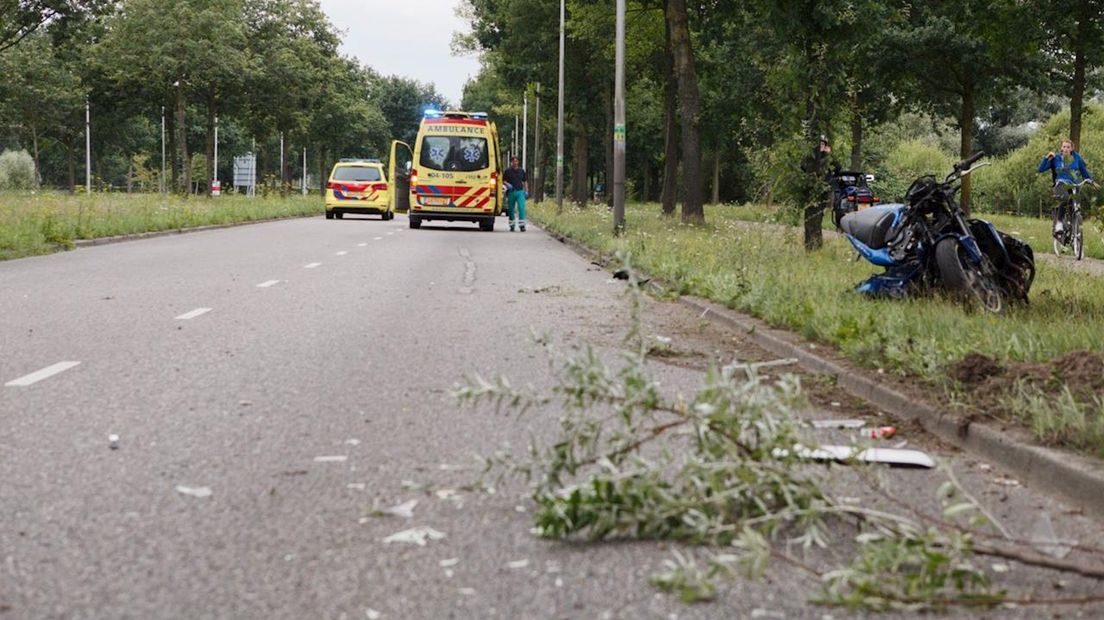 Motorrijder gewond in Zwolle