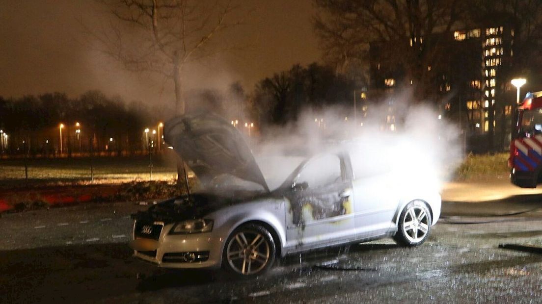 Autobrand in Enschede