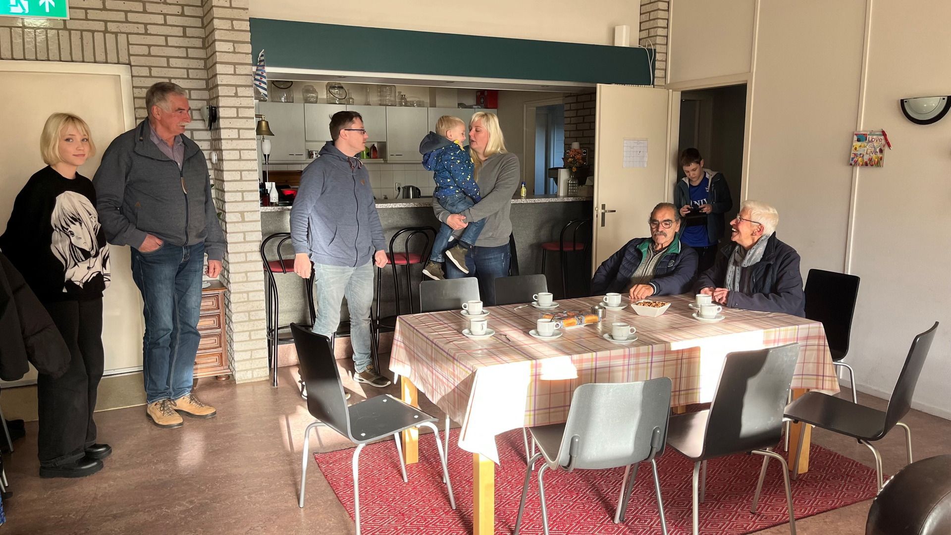De Manoryks in de opvangplek bij de kerk