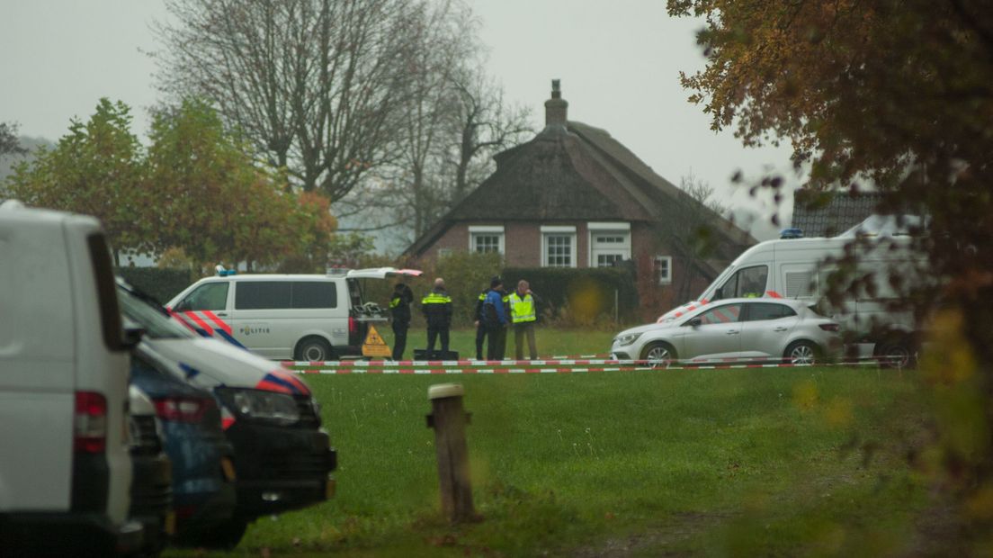De graafactie op 12 november door de politie leverde niks op (Rechten: RTV Drenthe/Jeroen Kelderman)