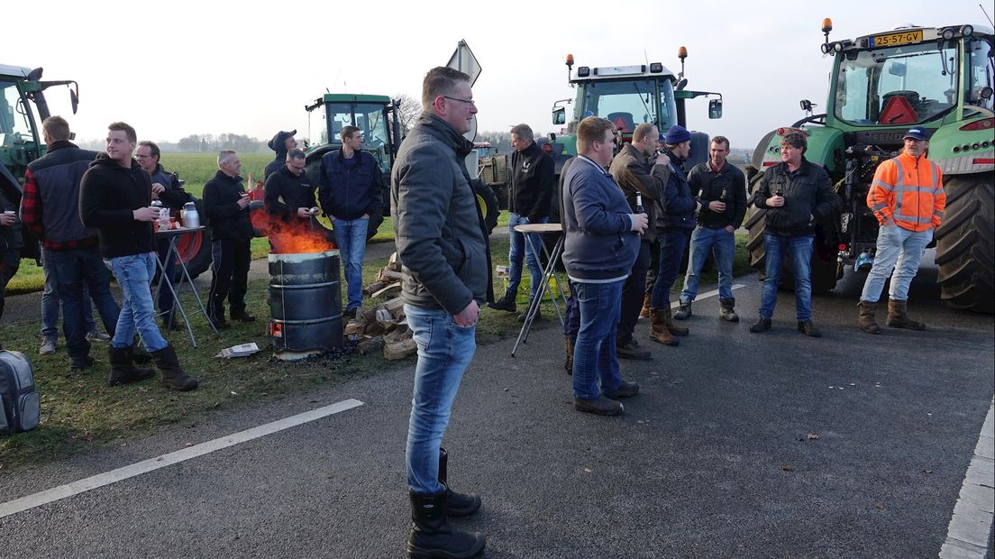 Boeren voerden actie in onder meer Hardenberg