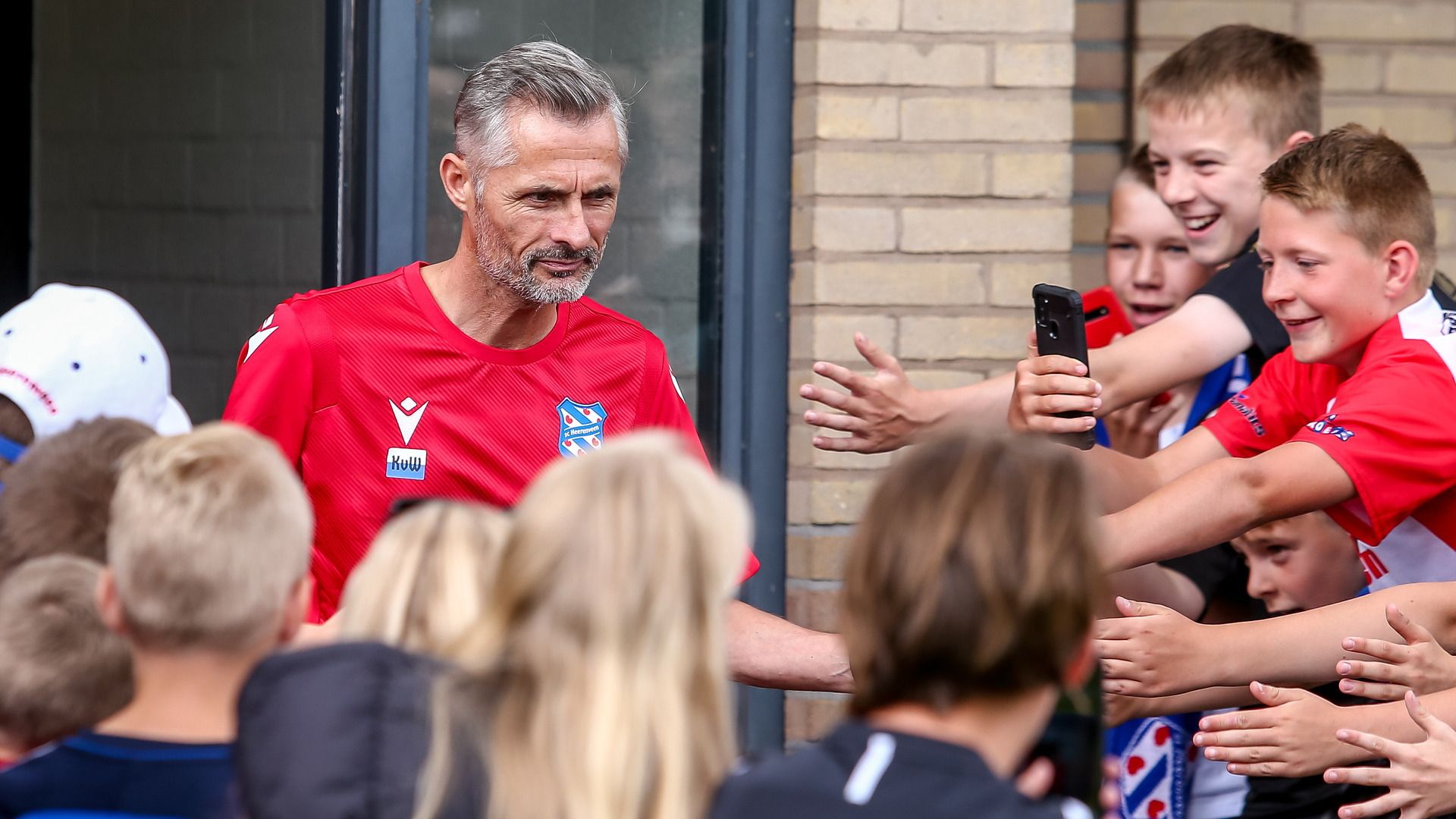 Kees van Wonderen by de earste training fan Hearrenfean