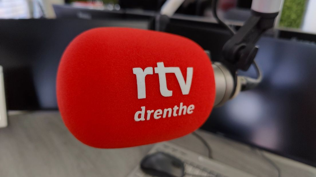 Een microfoon van Radio Drenthe