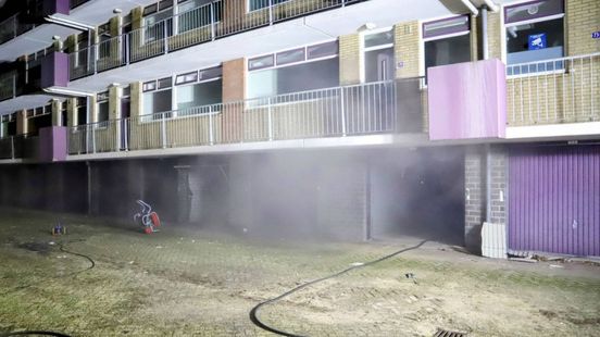 Brand in berging leegstaande flat