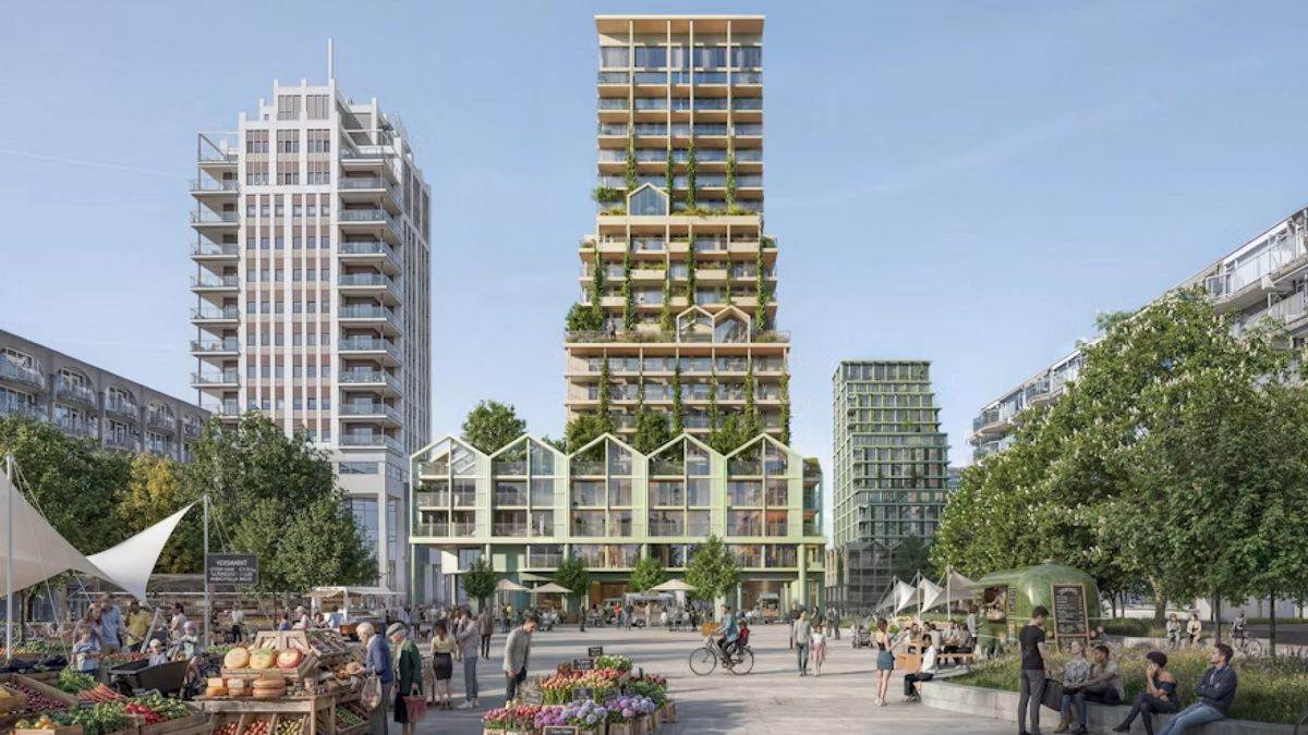 Twee woontorens van 70 en 55 meter hoog worden in centrum van stad gebouwd