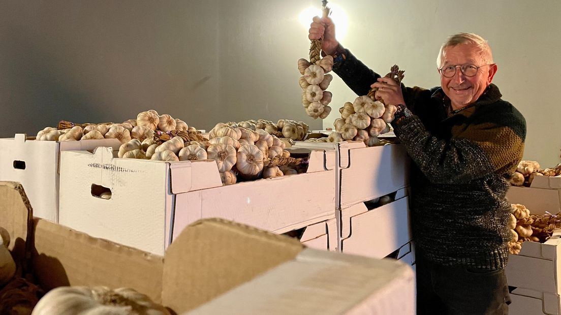 Op zijn hoogtepunt had Ton maar liefst 6000 kilogram aan knoflook in de opslag liggen
