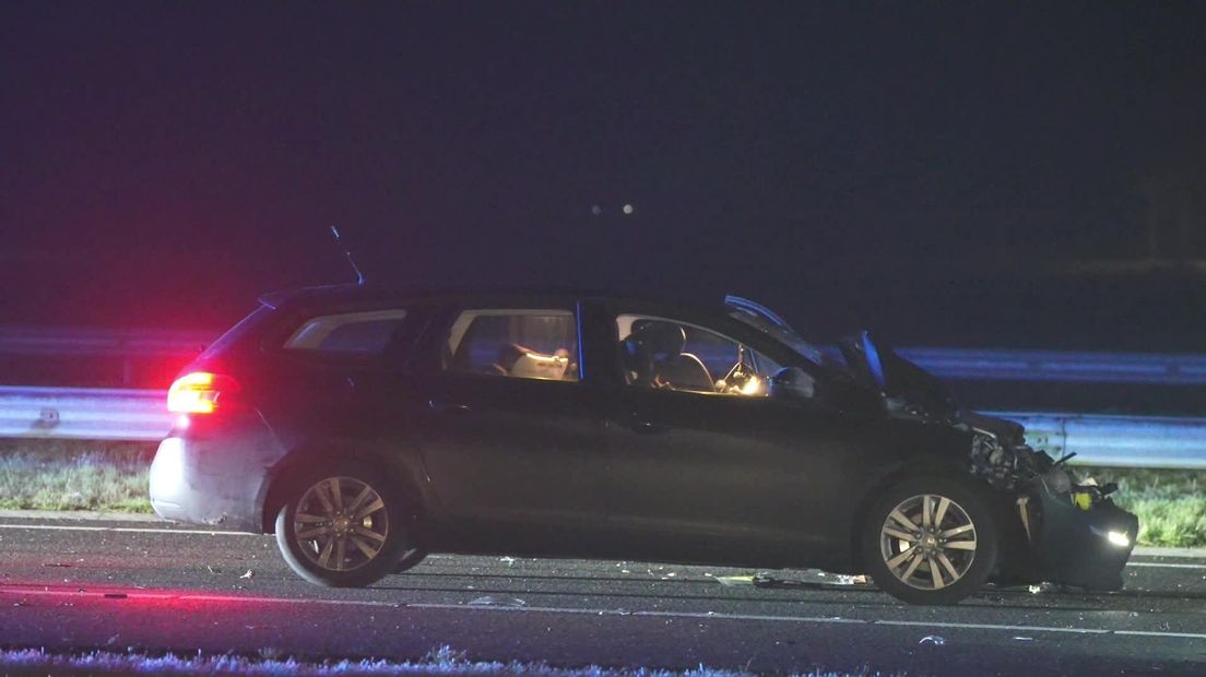 Ravage op A28 bij de Wijk na ongeluk