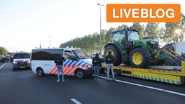 Boeren en politie op snelweg, ook A12 naar grens dicht