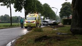Auto botst tegen lantaarnpaal in Spijkerboor, bestuurder opgepakt