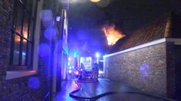 Grote brand in woning in centrum van Vlissingen