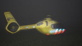 Traumahelikopter komt in mist terecht en overnacht in Smilde