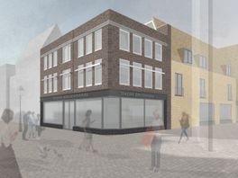 14 nieuwe appartementen in historische Utrechtse binnenstad, tuin met uitzicht op de Dom