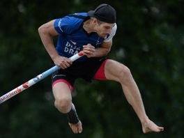 Oane Galama ljept met 21,12 meter het verst in It Heidenskip