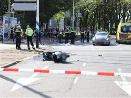 Scooterrijder zwaargewond na botsing met auto op Oude Haagweg