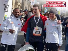 Jacco uit Simonshaven is de laatste loper bij de NN Marathon Rotterdam: ‘@#$!, wat een stuk!’