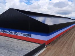 Nieuw record: omgekeerde Nederlandse vlag van 120 meter op Goeree-Overflakkee