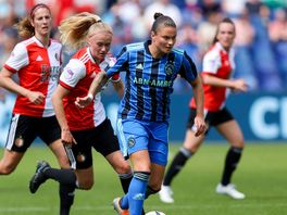 Competitiedebuut Feyenoord Vrouwen in De Kuip mondt uit in teleurstelling