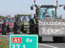 Boerenprotest met trekkers: drukte in regio Utrecht voorbij, nog wel advies om A1 te mijden