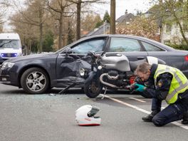 Motorrijder gewond bij aanrijding, Soesterbergsestraatweg Soest tijdelijk dicht