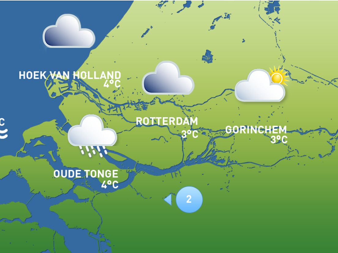 Weerbericht van donderdag 14 januari