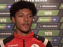 Charles-Andreas Brym na afloop van het bekerduel Sparta-Go Ahead Eagles