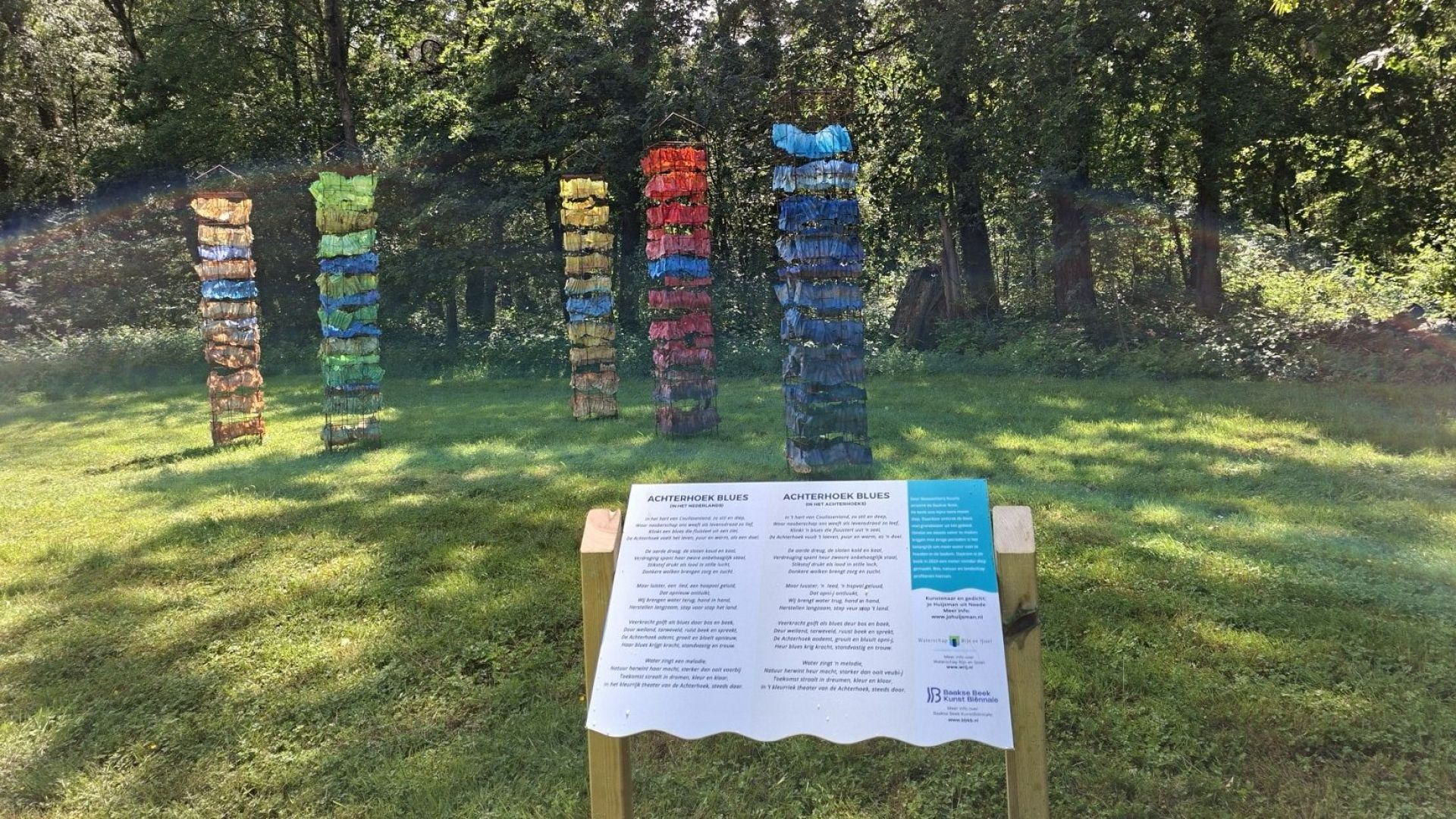 Fietstocht langs klimaatkunst door het Achterhoekse landschap.