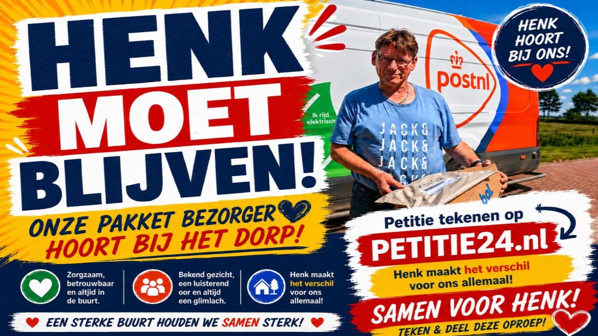 'Ik kan wel huilen': Laag Zuthem komt in actie voor 'hun' pakketbezorger Henk