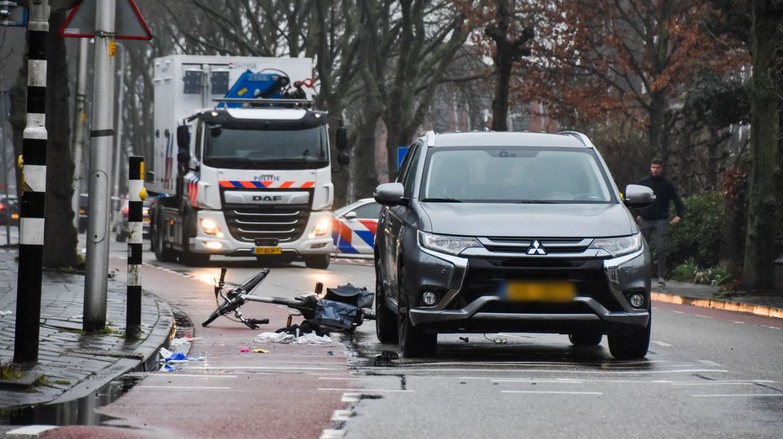 Het ongeluk gebeurde in de Stationsstraat in Waddinxveen
