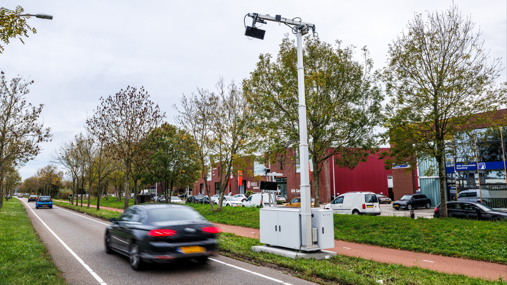 Een focusflitser op de Hofweg in Nootdorp