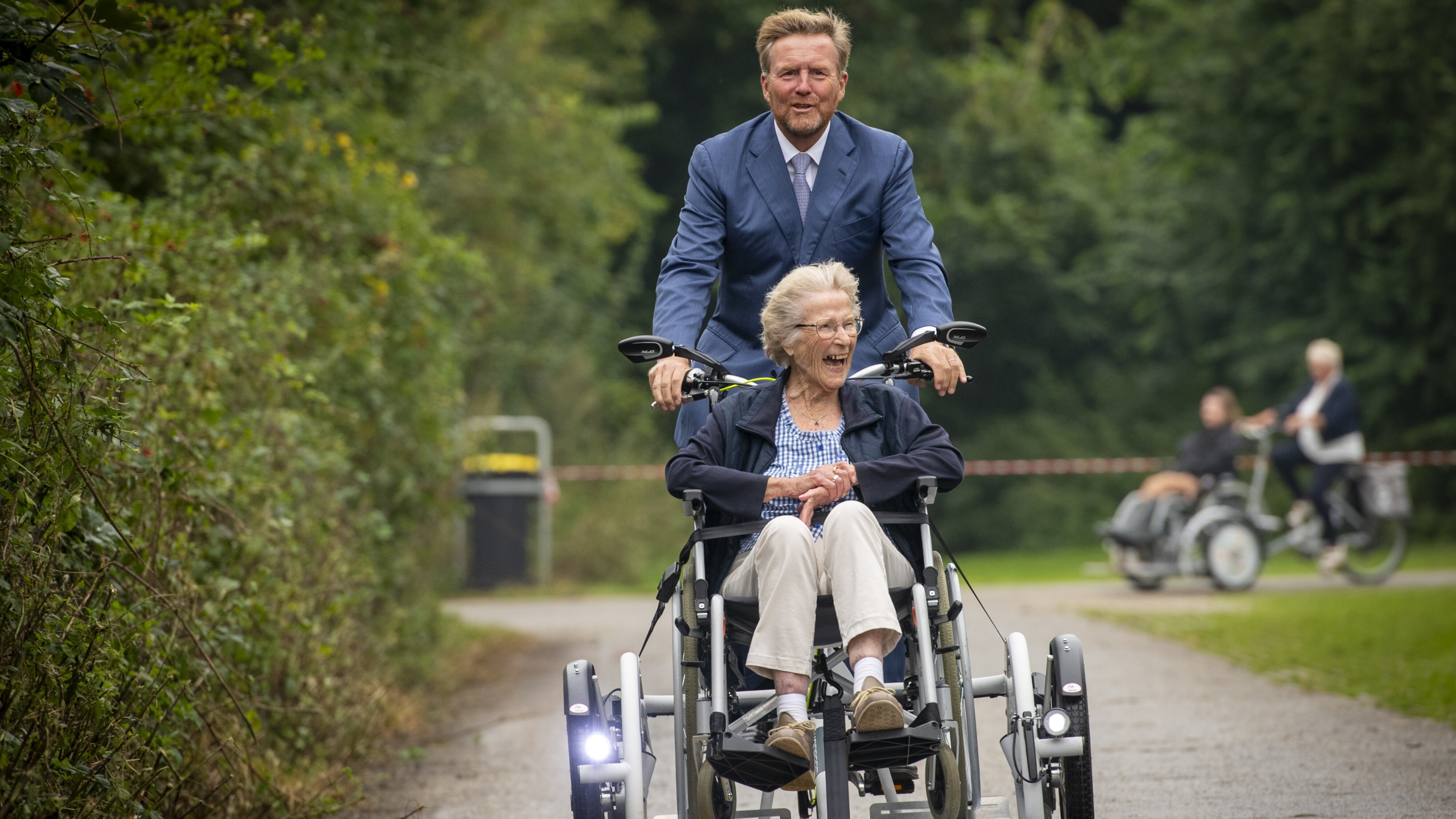 De koning eerder dit jaar in Mirns