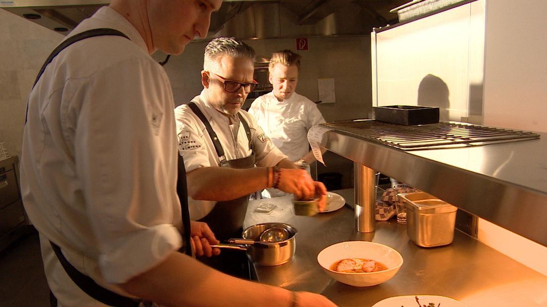 Edwin Vinke in zijn nieuwe restaurant