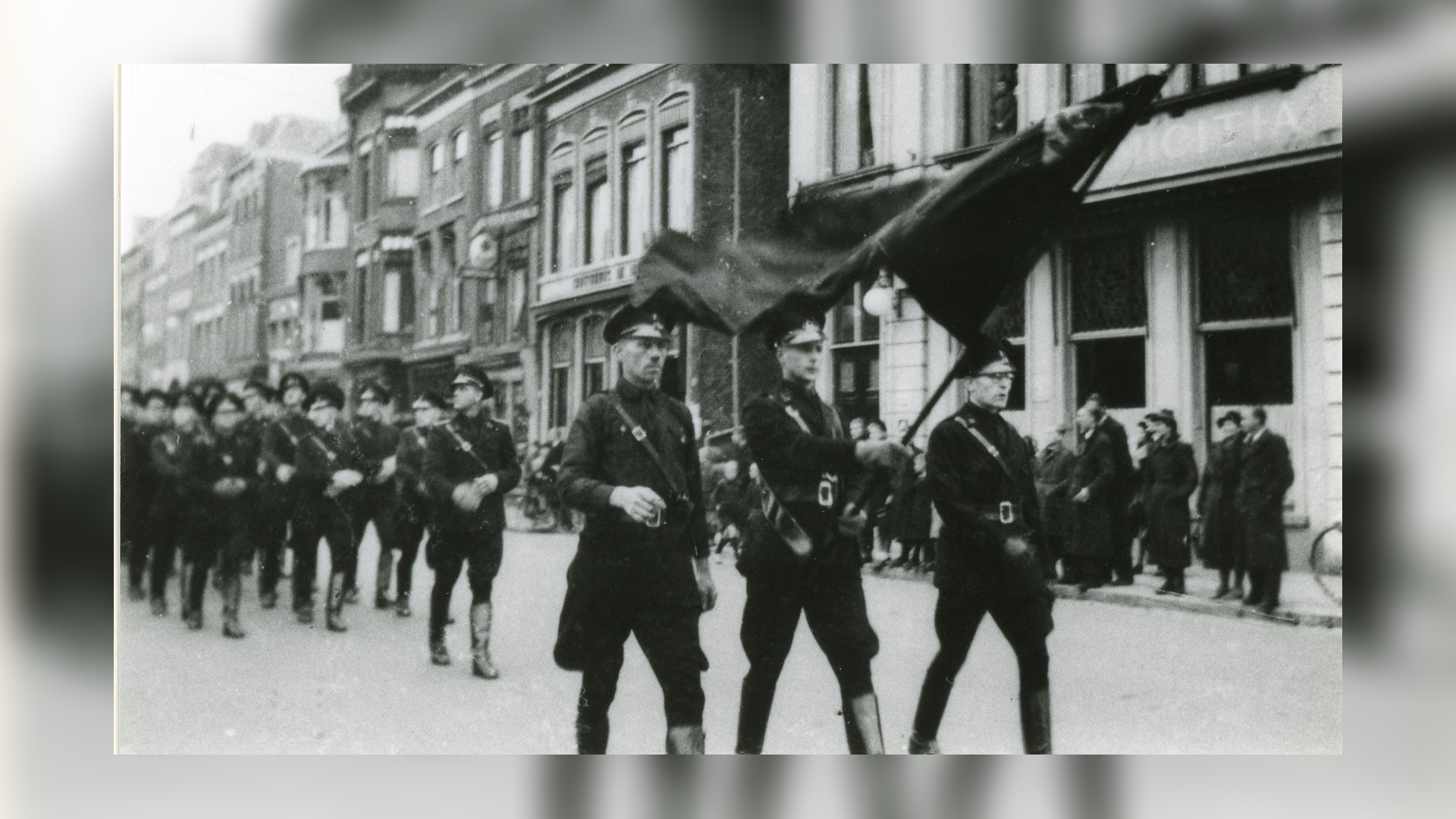 De WA marcheert op de Wirdumerdijk