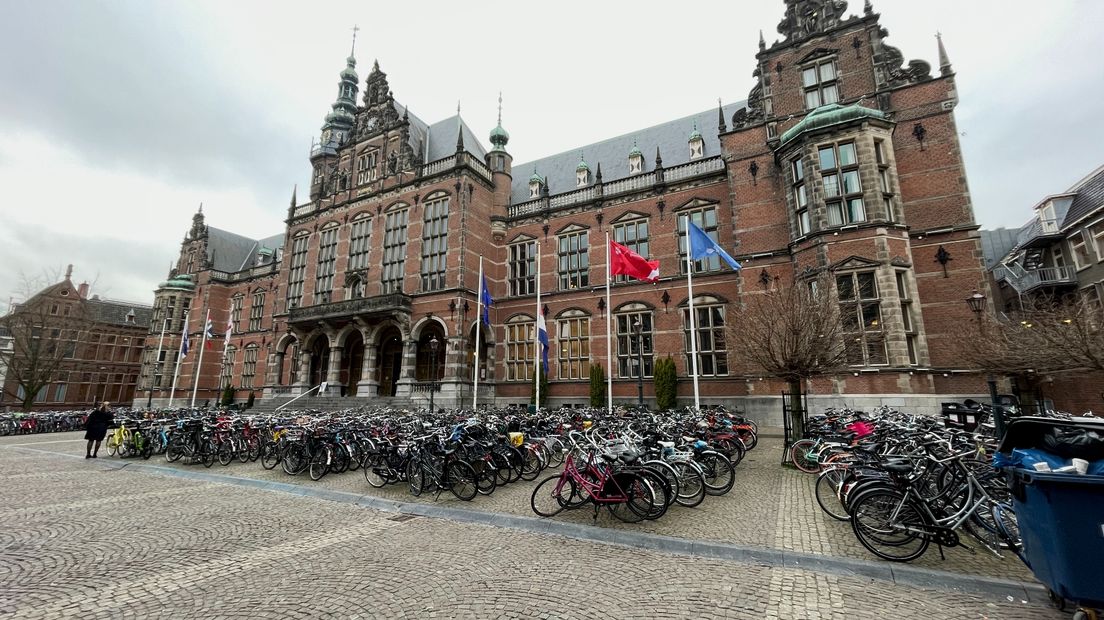 Het hoofdgebouw van de Rijksuniversiteit Groningen