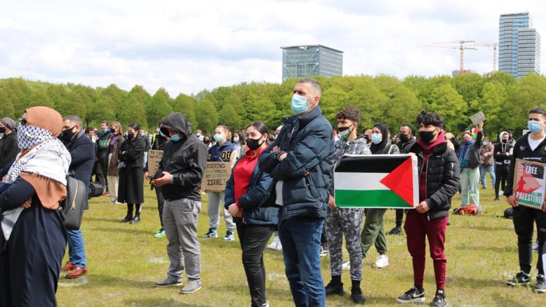 'Free, free Palestine', ongeveer 400 man bij demonstratie op Malieveld