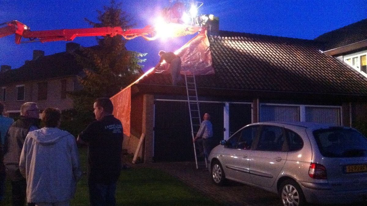 Forse schade in Montfort door windhoos