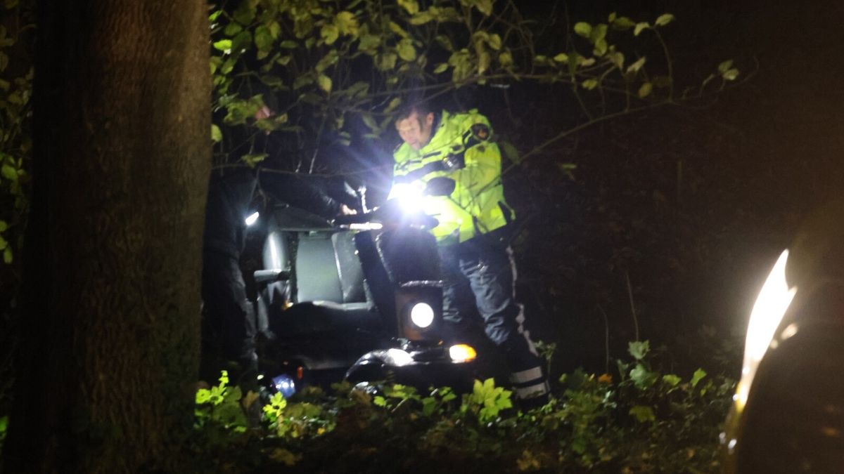 Bestuurder van scootmobiel uit het water gevist in Leeuwarden