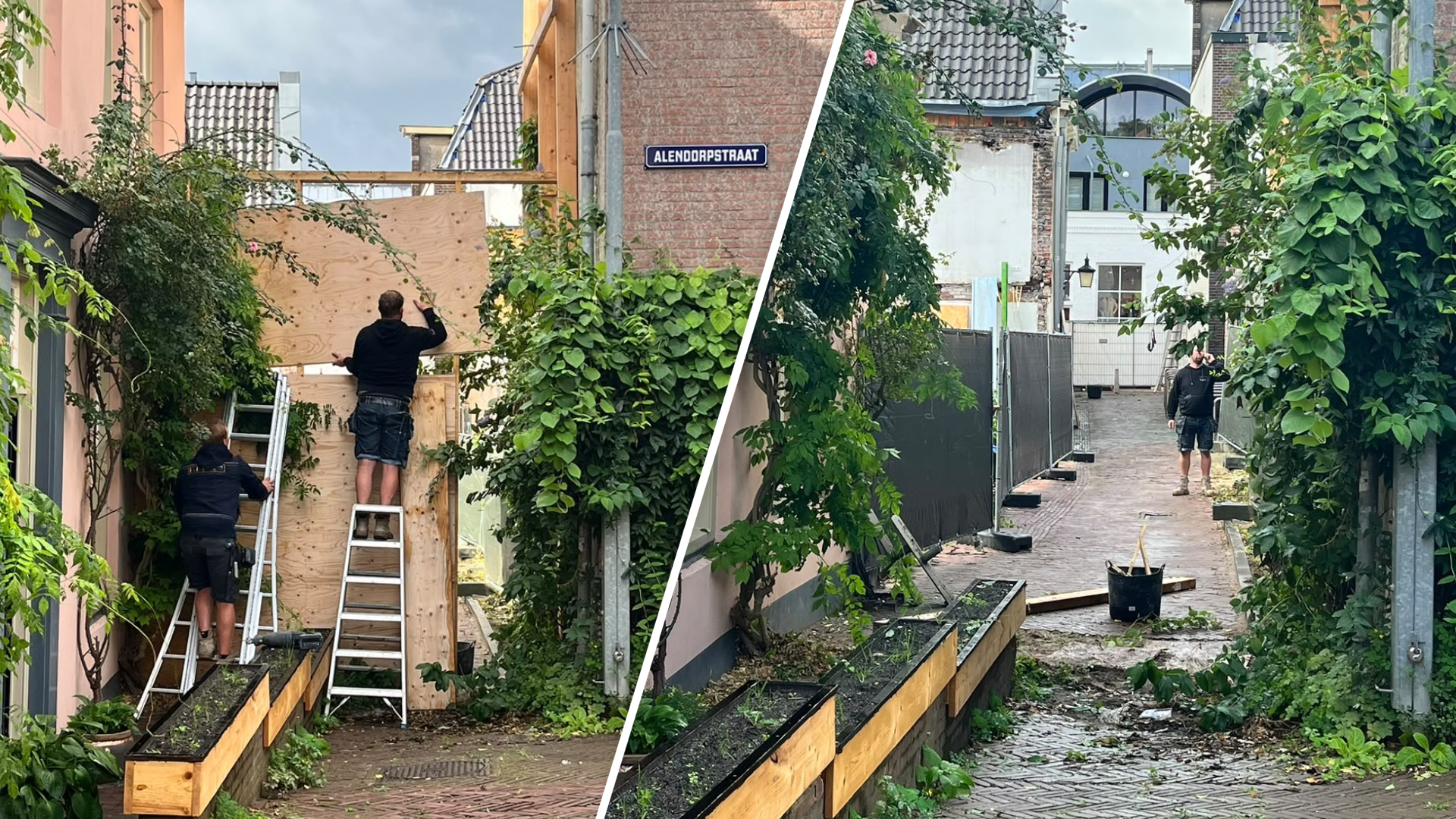 Acht maanden na explosie worden schotten weggehaald bij Visscherssteeg: 'Tranen in m'n ogen'