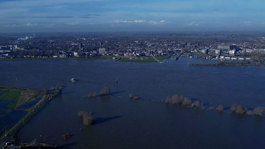 Het hoogwater in Gelderland levert mooie plaatjes op