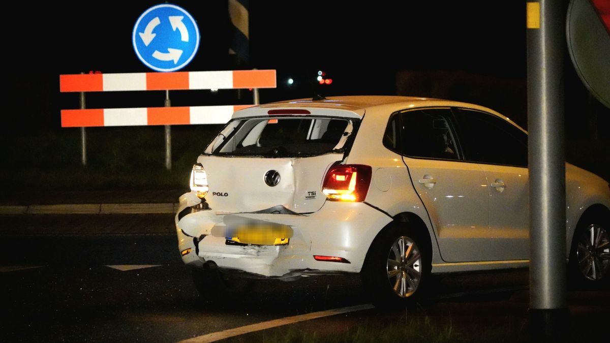 Gewonde door kop-staartbotsing bij Nieuw-Amsterdam