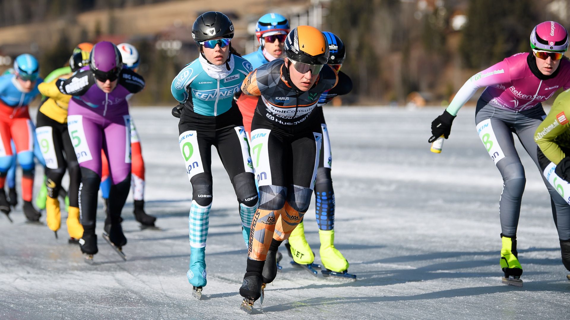In byld fan in eardere edysje fan de Alternative Alvestêdetocht op de Weissensee