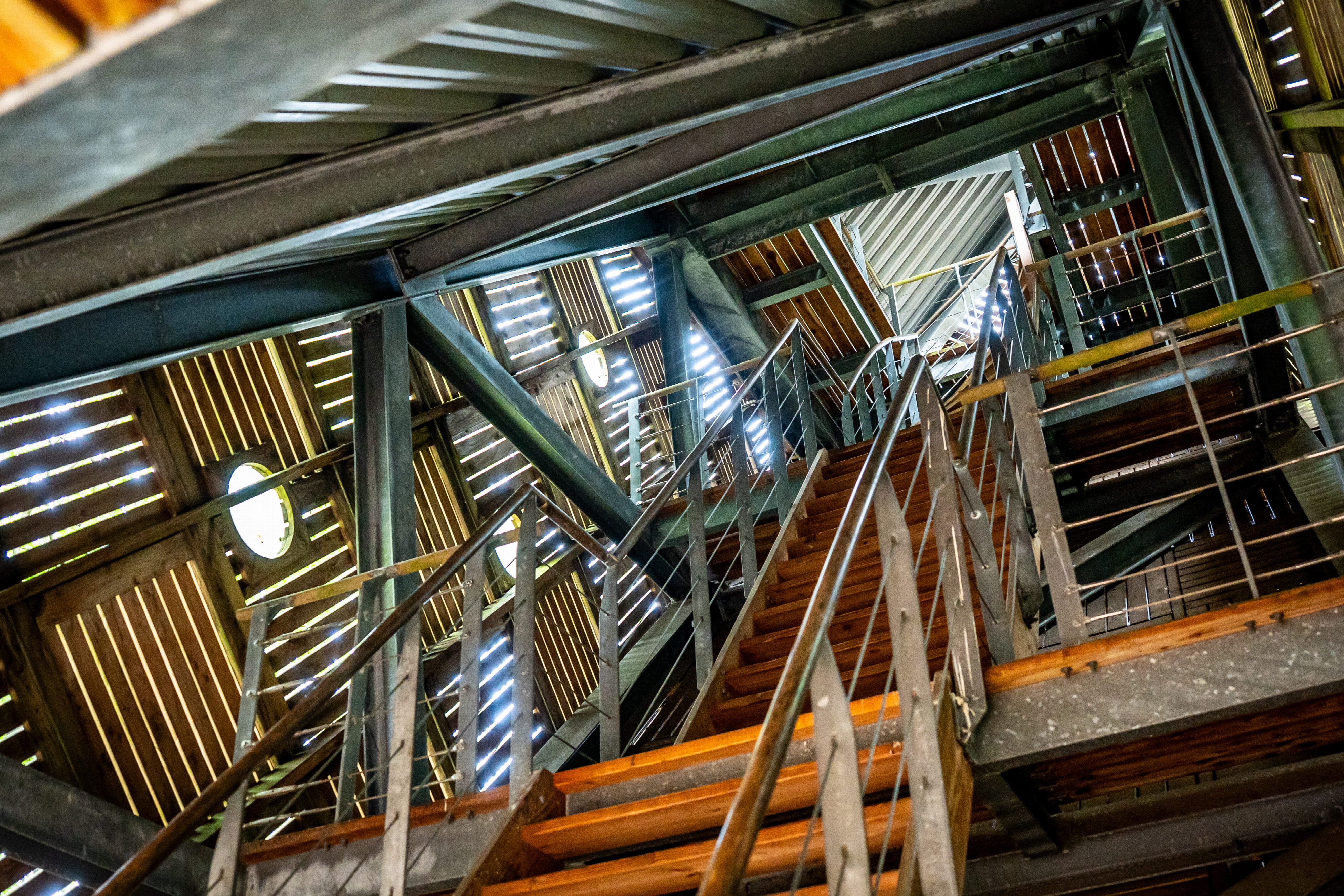 De trap in de uitkijktoren