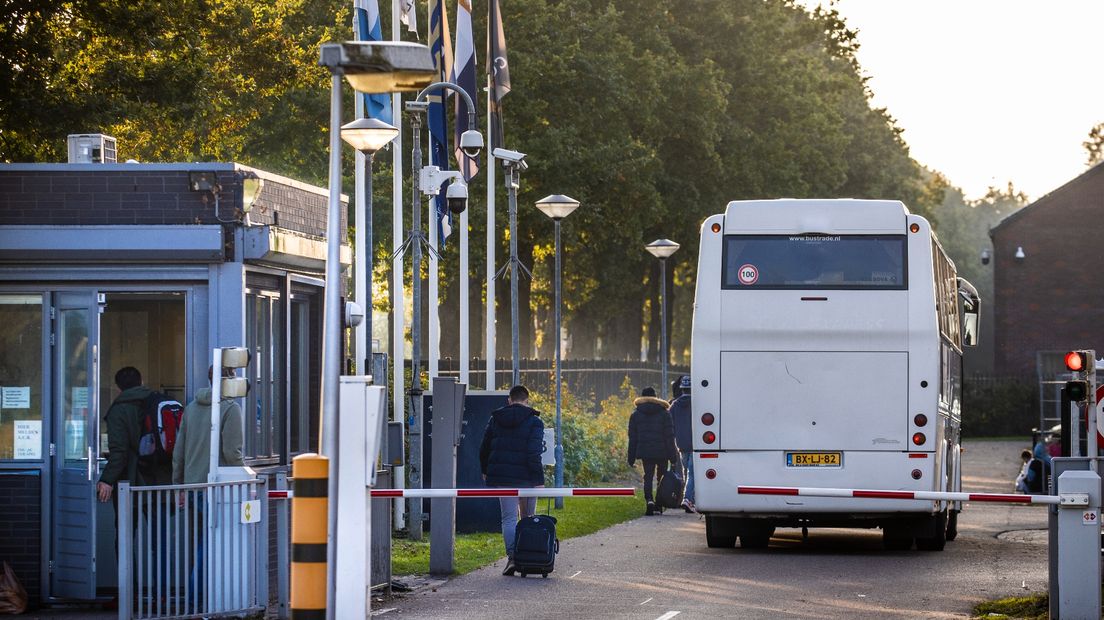 Het aanmeldcentrum in Ter Apel, afgelopen donderdag