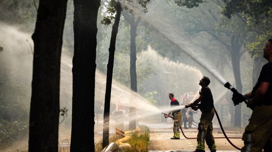 Natuurbrand blijft binnen de stoplijnen, maar laait nog wel op: 'Zeker nog niet onder controle' Home