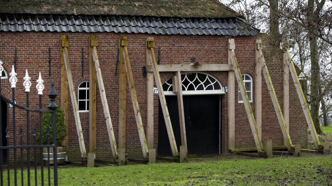 Boerderij met aardbevingsschade