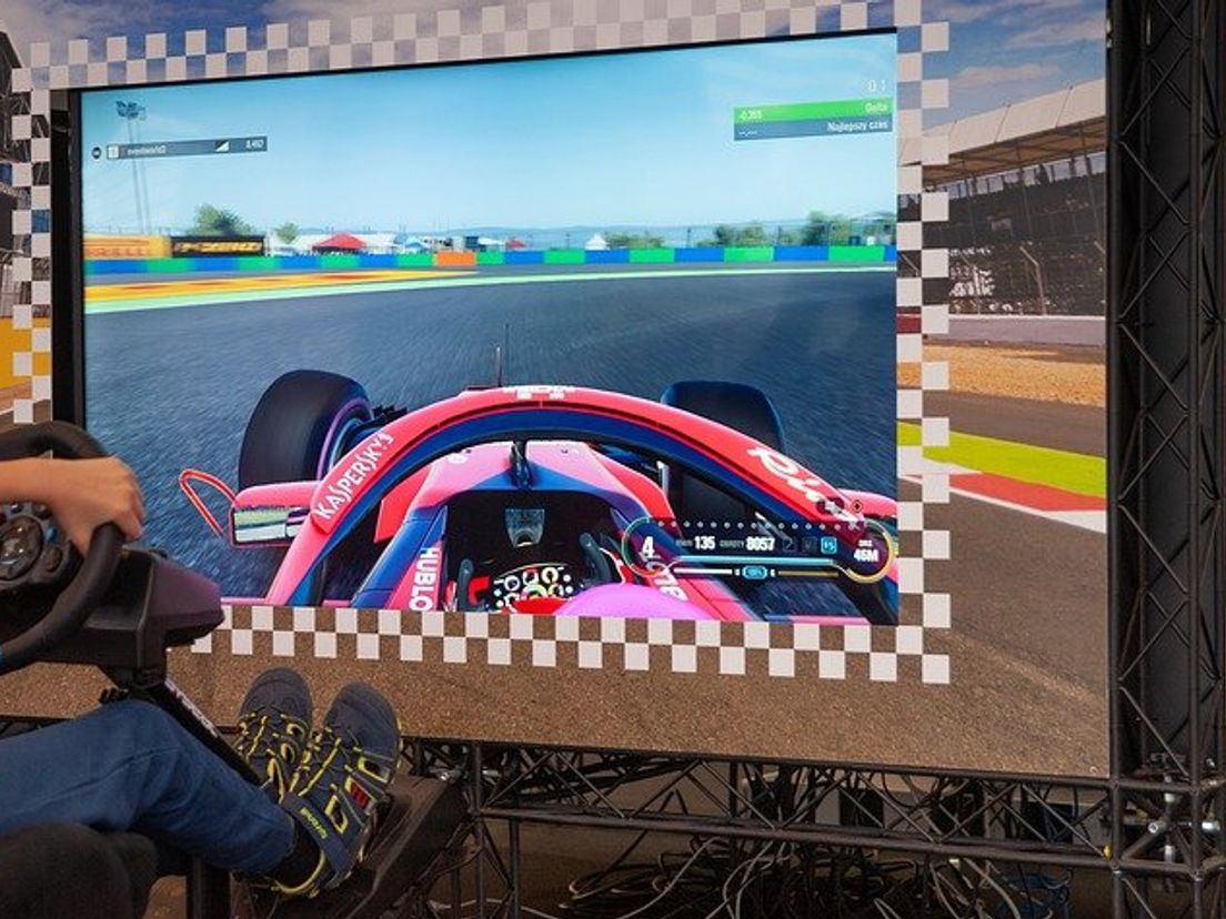 Een van de eerdere versies van de F1-game.