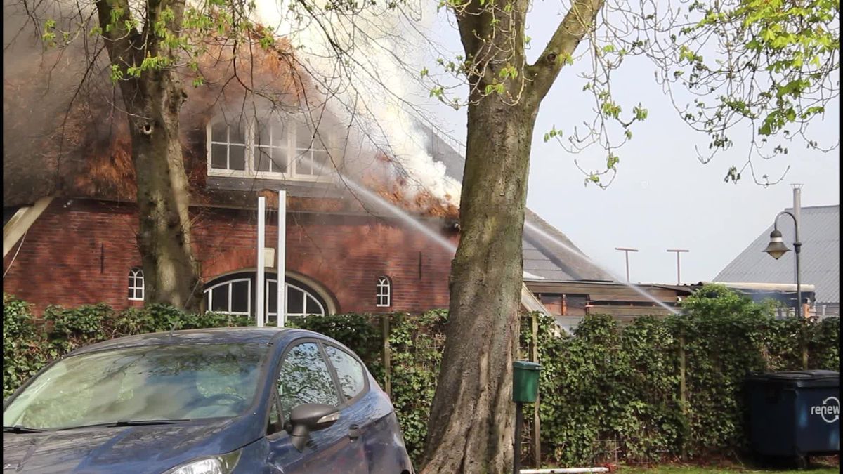 Uitslaande brand bij De Tasca in Markelo.